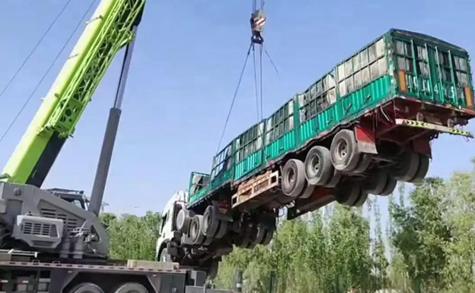 大城道路脱困救援案例